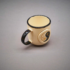 Teetasse | Kaffeetasse | Yin Yang  | Handgemacht aus Keramik getöpfert | Designer Tasse