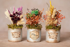 Echte getrocknete Trockenblumen | Strauß | Gelb | Bouquet